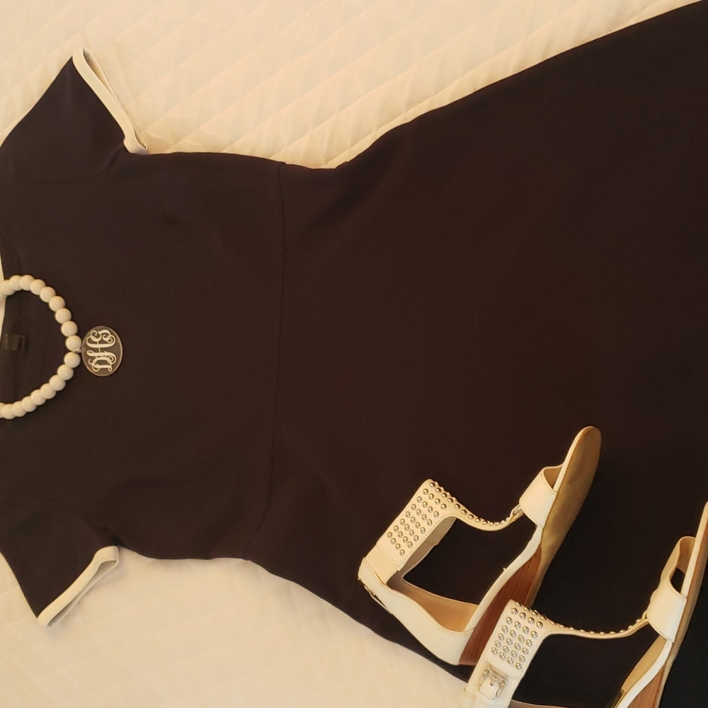 J. Crew Blue and White Dress
